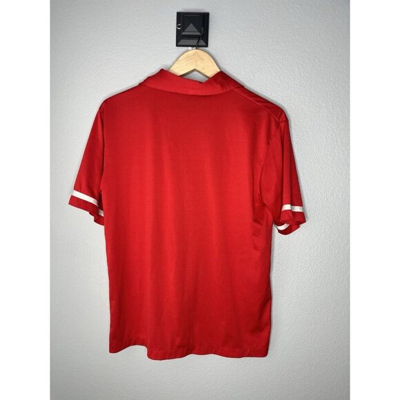 Vtg Men's Mr. California Two Tone Shirt Short Sleeve LARGE BUTTERFLY COLLAR - Picture 2 of 3